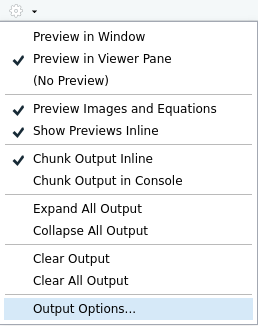 Options de sortie R Markdown